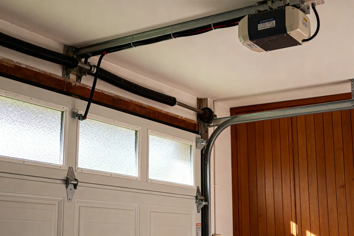 Mécanisme d'ouverture automatisé déterminant le prix d une porte de garage moderne et fonctionnelle